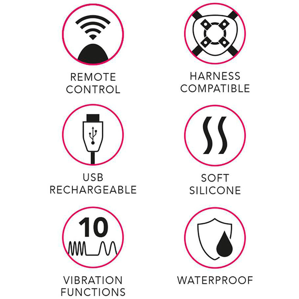 Uprize Remote Control Rising Realistic Dildo-Pink Flesh 8" - Godfather Adult Sex and Pleasure Toys