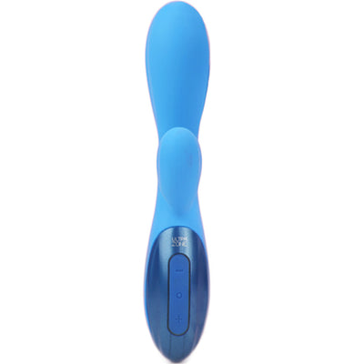 UltraZone Excite 6X Rabbit Style Silicone Vibe - Blue - Godfather Adult Sex and Pleasure Toys