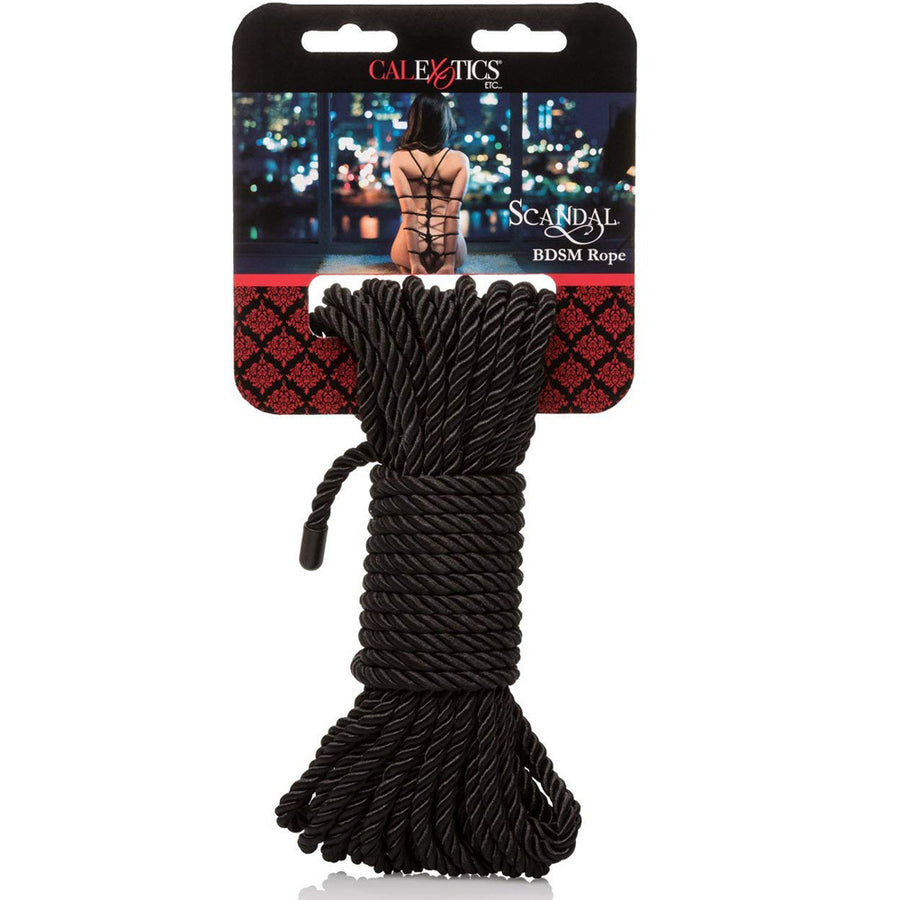 Scandal BDSM Rope-Black - Godfather Adult Sex and Pleasure Toys