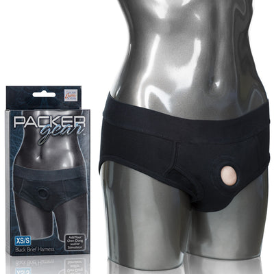 Packer Gear Brief Harness-Black XS/S - Godfather Adult Sex and Pleasure Toys