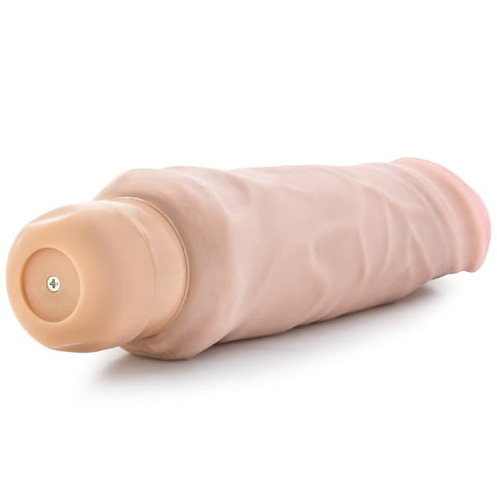 X5 Plus Hard On Vibrating Dildo - 9" Beige