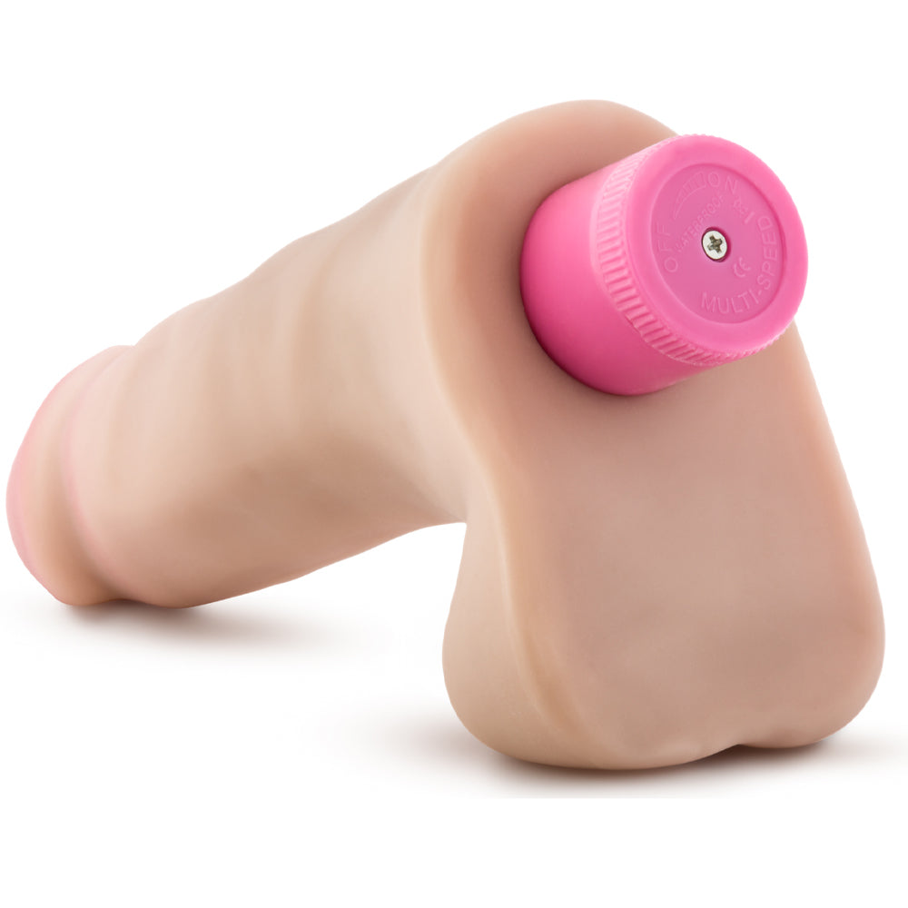 X5 Plus Vibrating Cock-Beige 7"