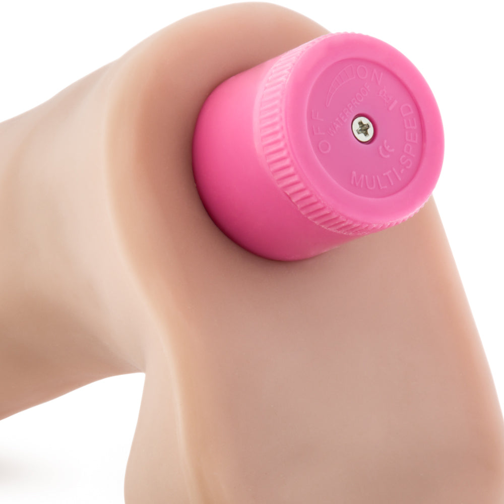 X5 Plus Vibrating Cock-Beige 7"