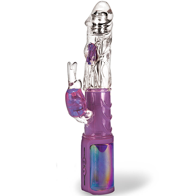 Rabbit Vibe Clear Insight-Vision Purple - Godfather Adult Sex and Pleasure Toys