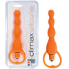 Climax Silicone Vibrating Bum Beads - Orange - Godfather Adult Sex and Pleasure Toys