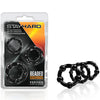 Stay Hard Beaded Cockrings-Black (3 Pack) - Godfather Adult Sex and Pleasure Toys