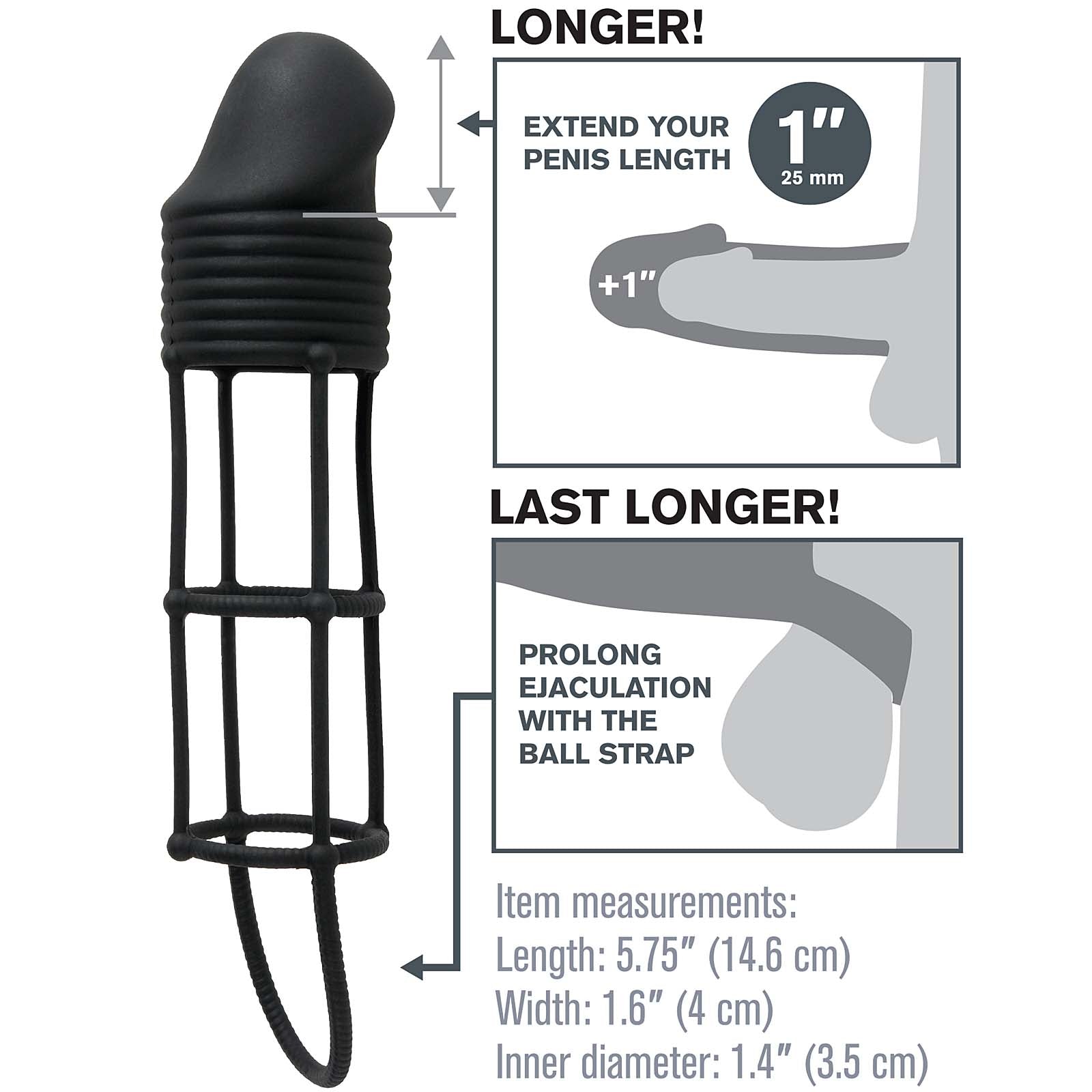 Fantasy X-tensions Silicone Performance Extension - Godfather Adult Sex and Pleasure Toys