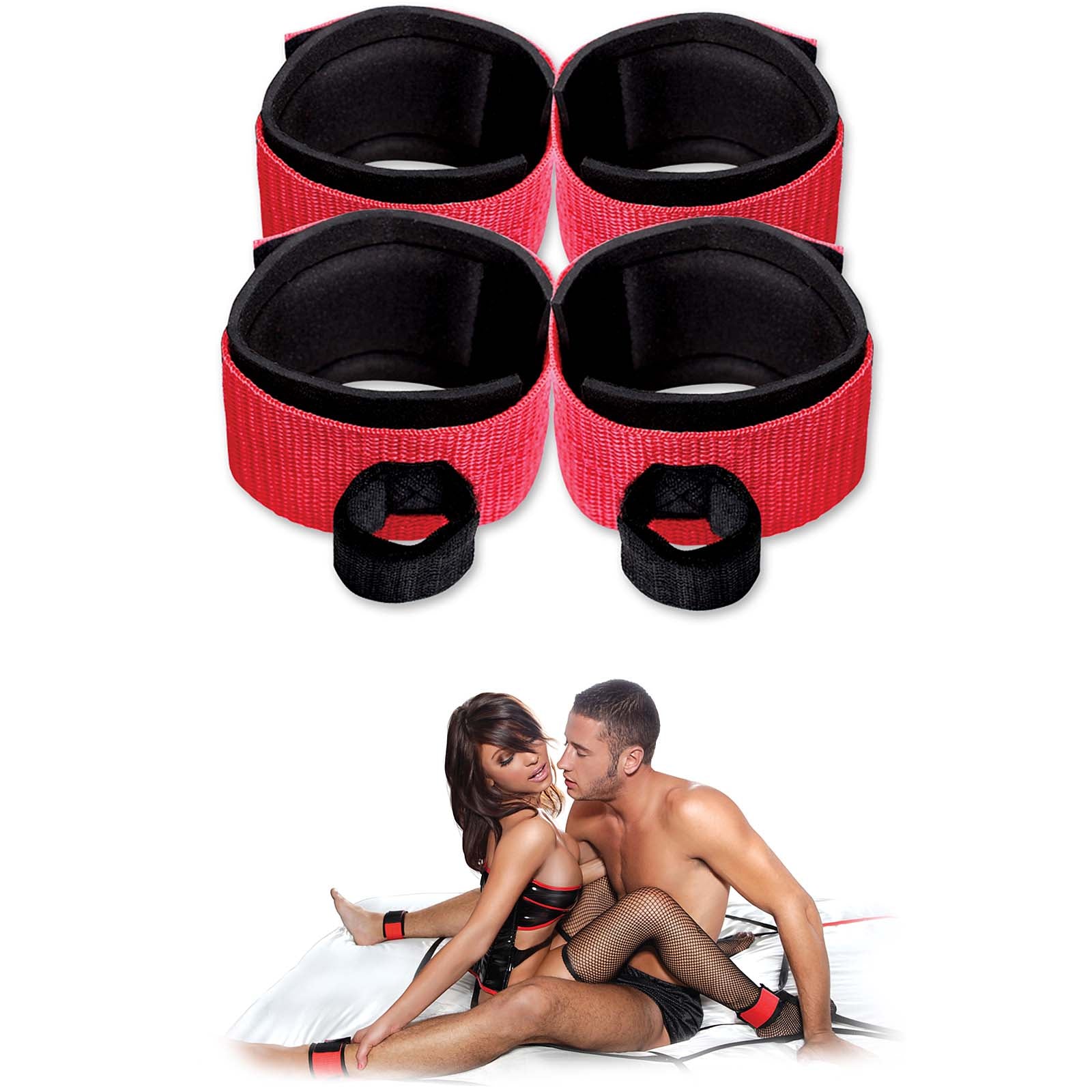 Fetish Fantasy Series Fantasy Web Bed Restraint System - Godfather Adult Sex and Pleasure Toys