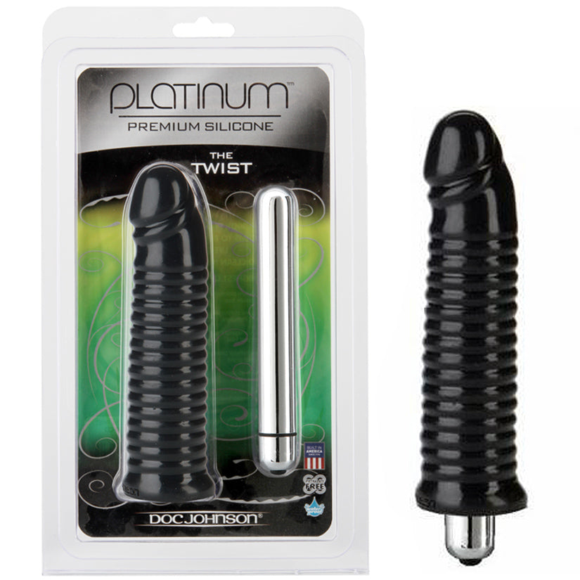 Platinum The Twist 6.5" - Black - Godfather Adult Sex and Pleasure Toys