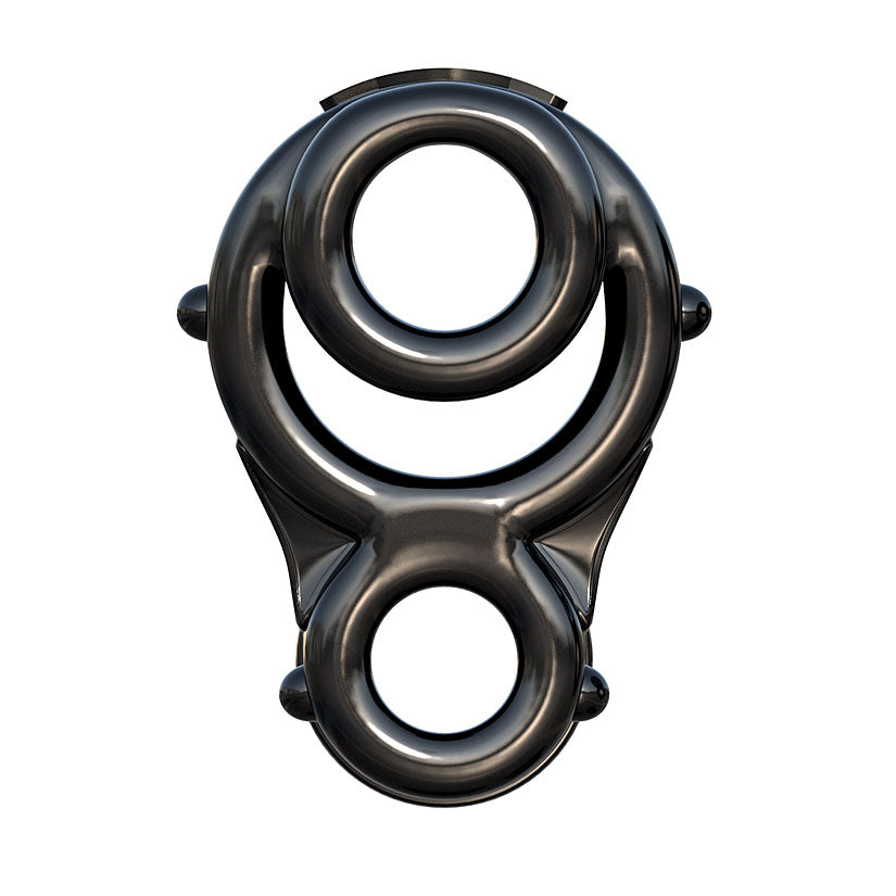 Fantasy C-Ringz Ironman Triple Ring Black - Godfather Adult Sex and Pleasure Toys