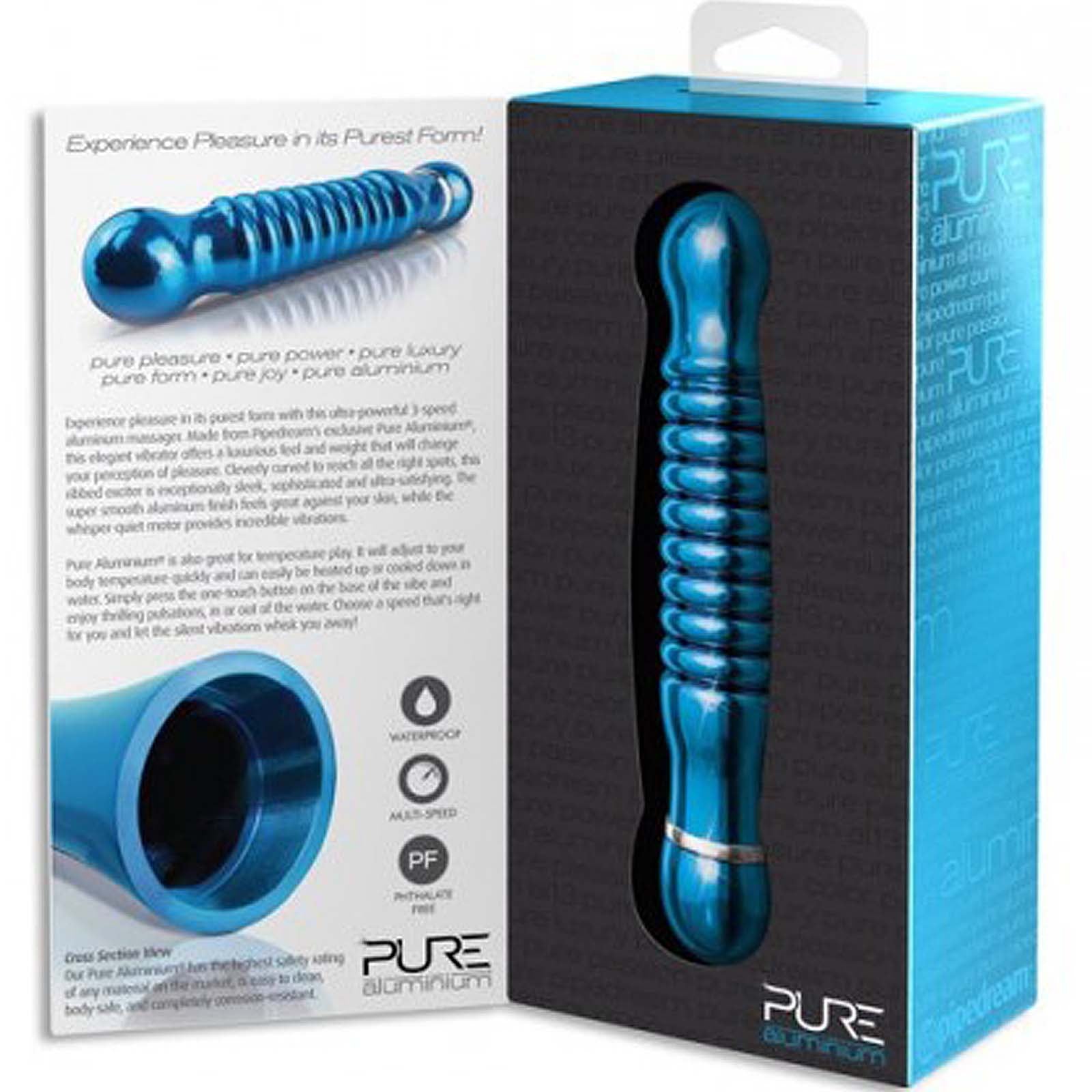 Pure Aluminium Medium-Blue - Godfather Adult Sex and Pleasure Toys