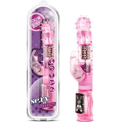 Sexy Things Tickle Me Bunny-Pink 8.5" - Godfather Adult Sex and Pleasure Toys