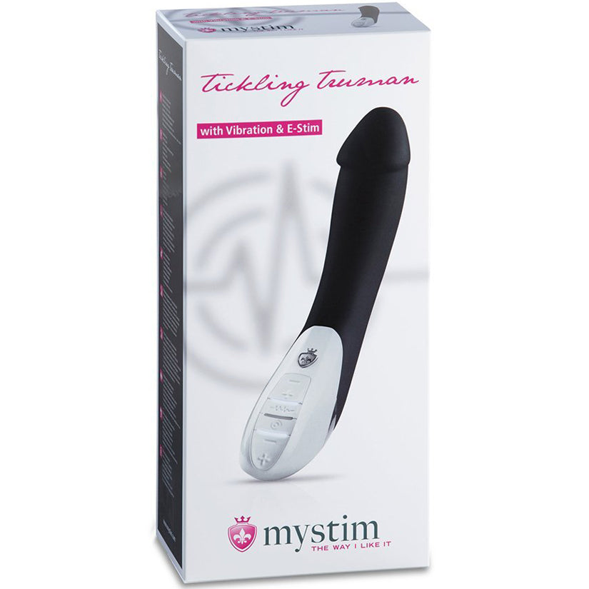 Mystim Tickling Truman E-Stim Vibrator-Black Edition - Godfather Adult Sex and Pleasure Toys