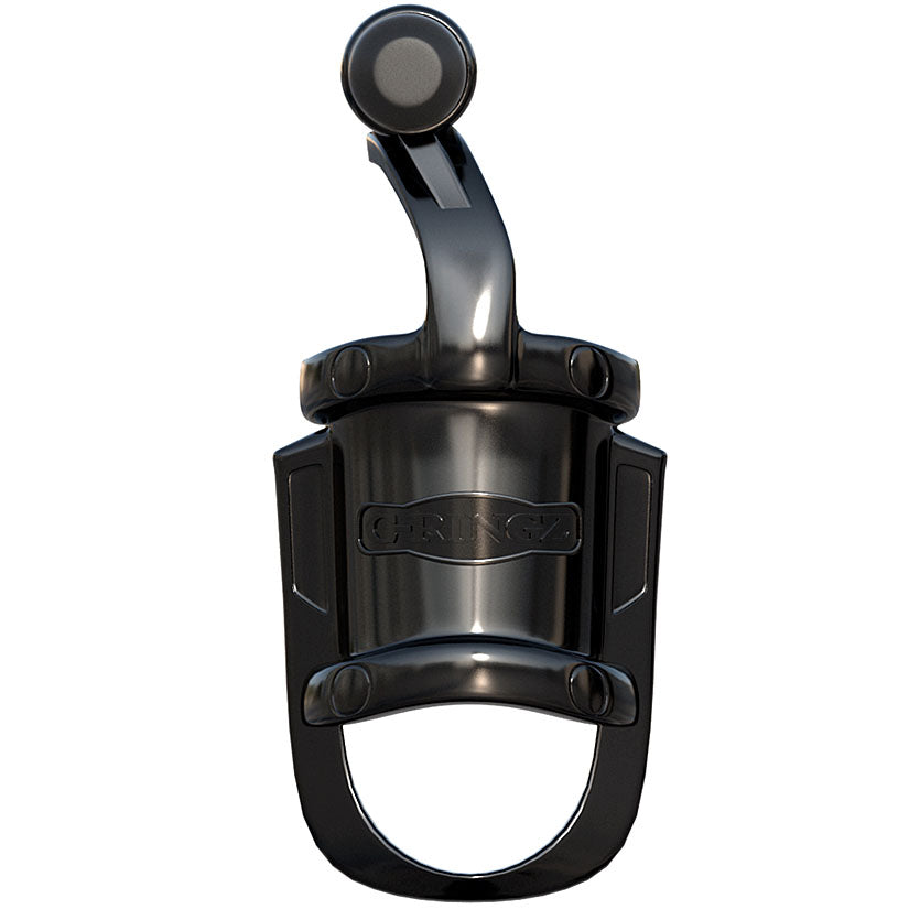 Fantasy C-Ringz Vibrating Cock Pipe With Ball-Stretcher - Black - Godfather Adult Sex and Pleasure Toys