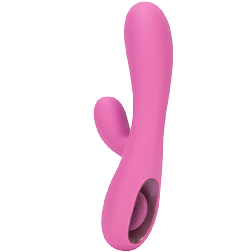 UltraZone Tease 6X Rabbit Style Silicone Vibe - Pink - Godfather Adult Sex and Pleasure Toys