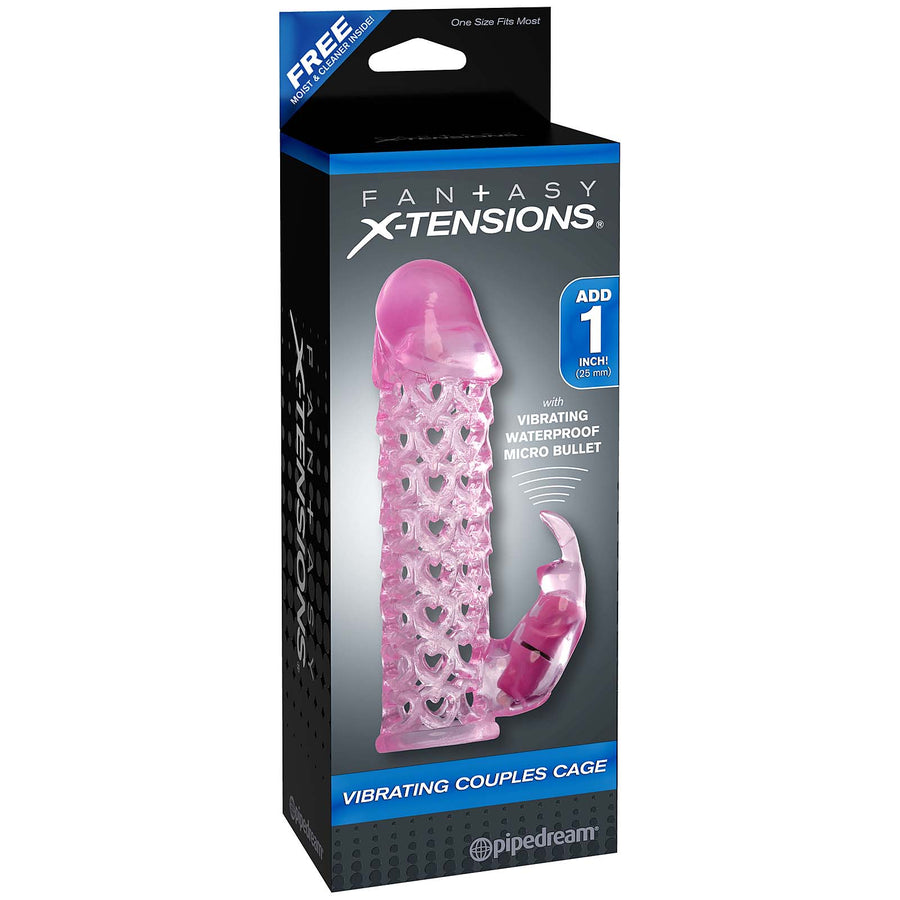 Fantasy X-tensions Vibrating Couples Cage - Godfather Adult Sex and Pleasure Toys
