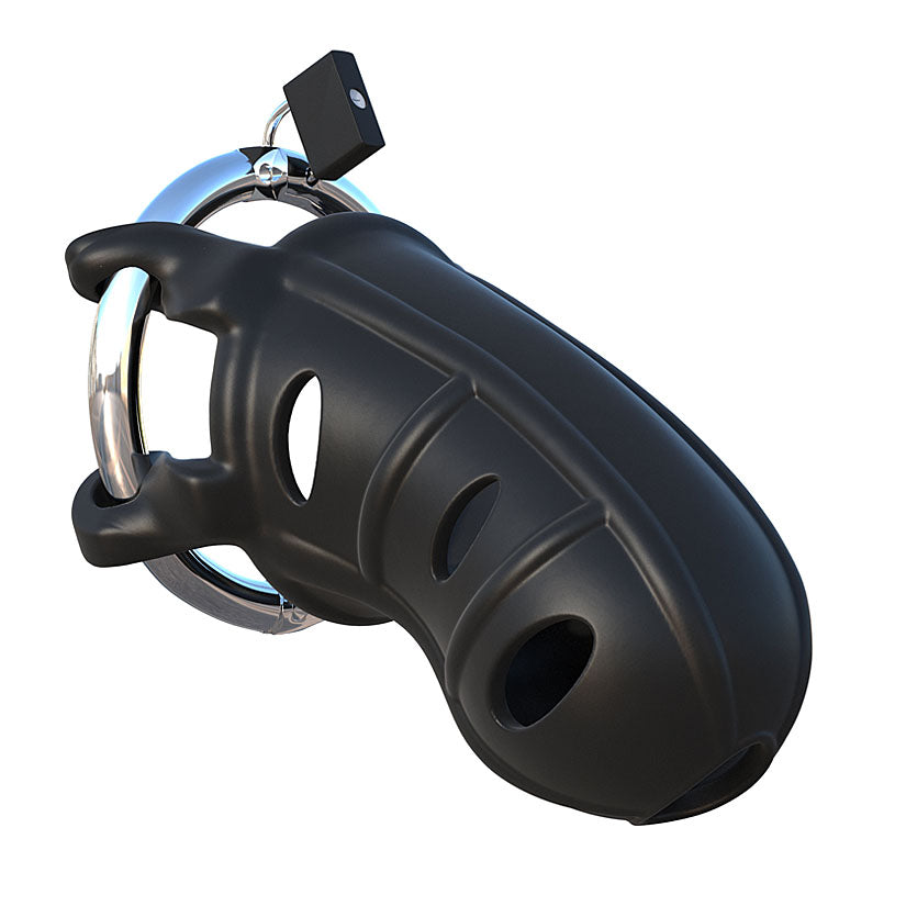 Fantasy C-Ringz Hardcore Silicone Cock Blocker Black - Godfather Adult Sex and Pleasure Toys