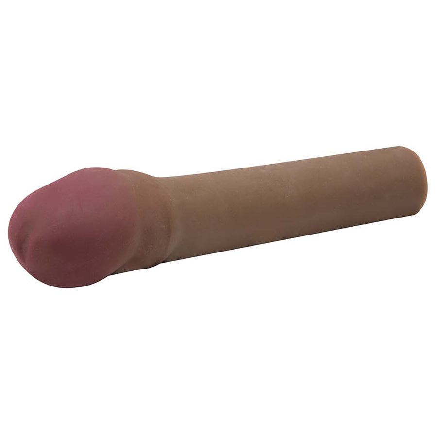CyberSkin 2 inch Xtra Thick Vibrating Transformer Penis Extension Dark - Godfather Adult Sex and Pleasure Toys