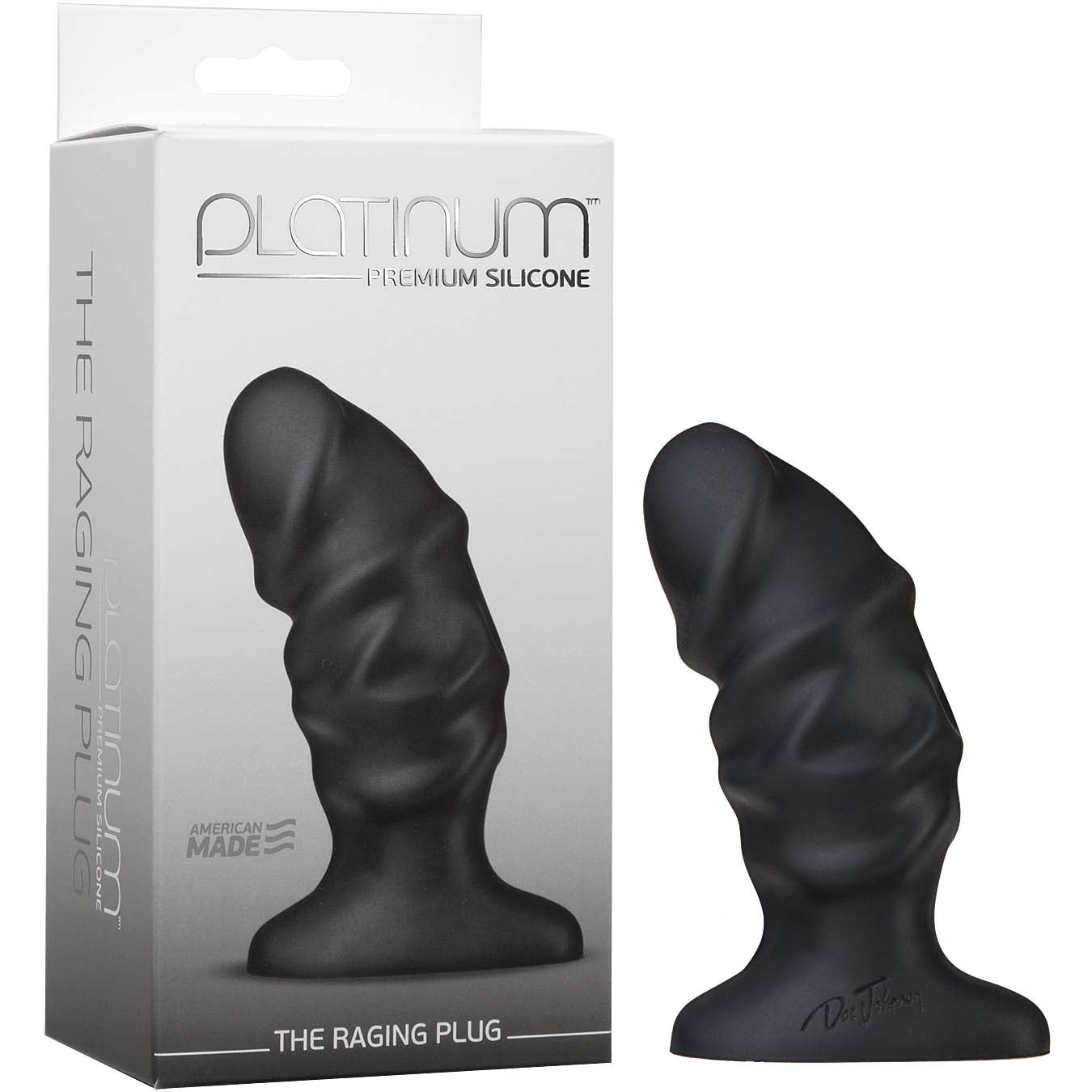 Platinum Premium Silicone - The Raging Plug - Black
