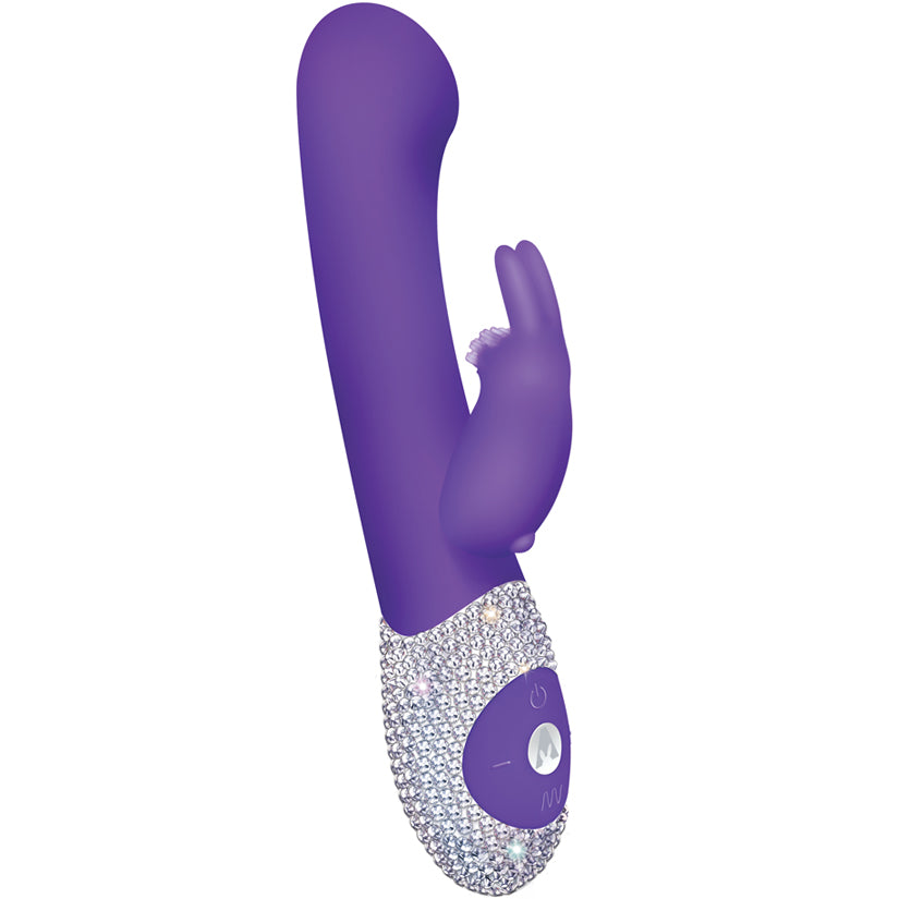 The G Spot Rabbit Silicone Vibe Limited Edition Crystalized - Purple
