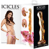 Icicles No.36 - Glass Massager with Strap-On - Yellow 7" - Godfather Adult Sex and Pleasure Toys