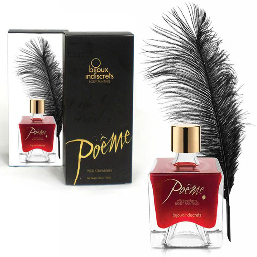 Bijoux Poeme Body Painting-Wild Strawberry - Godfather Adult Sex and Pleasure Toys