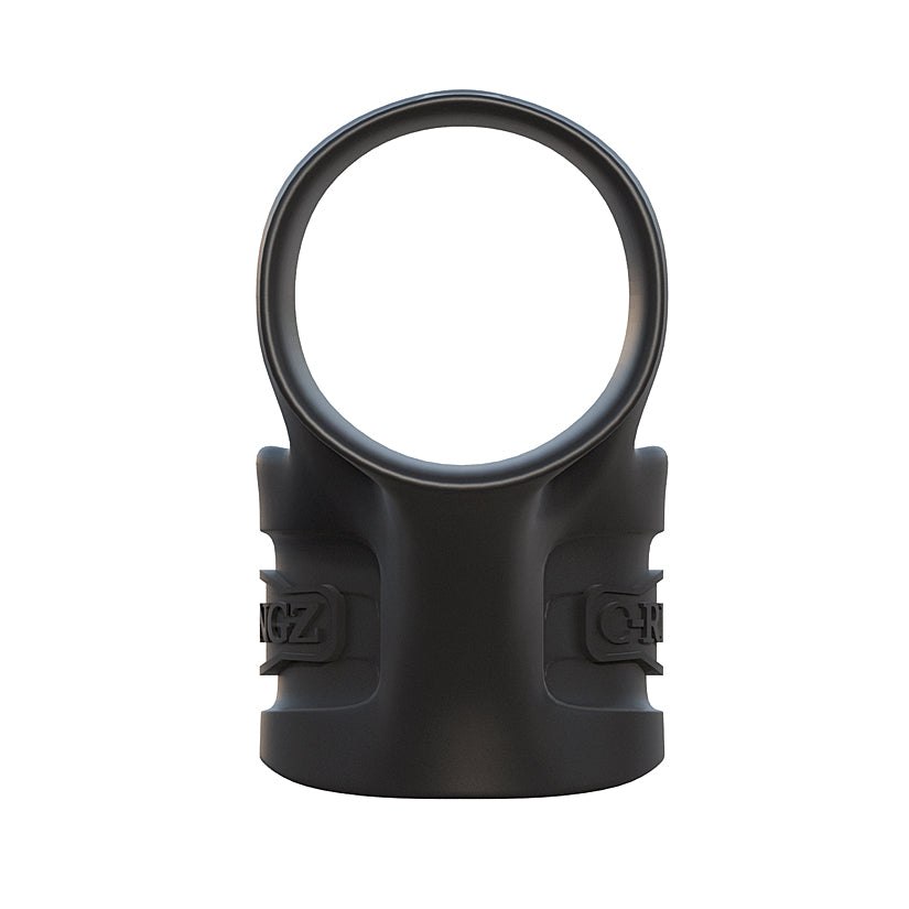 Fantasy C-Ringz Mr. Big Cock Ring And Ball Stretcher Black - Godfather Adult Sex and Pleasure Toys