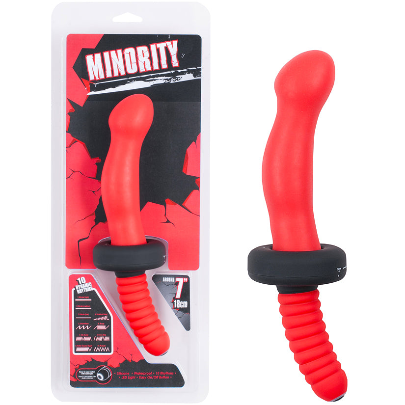 Minority Butt Plug 6.5" - Red