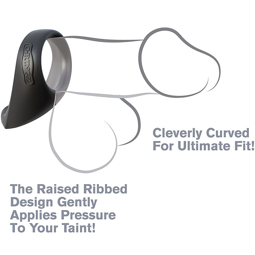 Fantasy C-Ringz Silicone Taint-Alizer Black - Godfather Adult Sex and Pleasure Toys