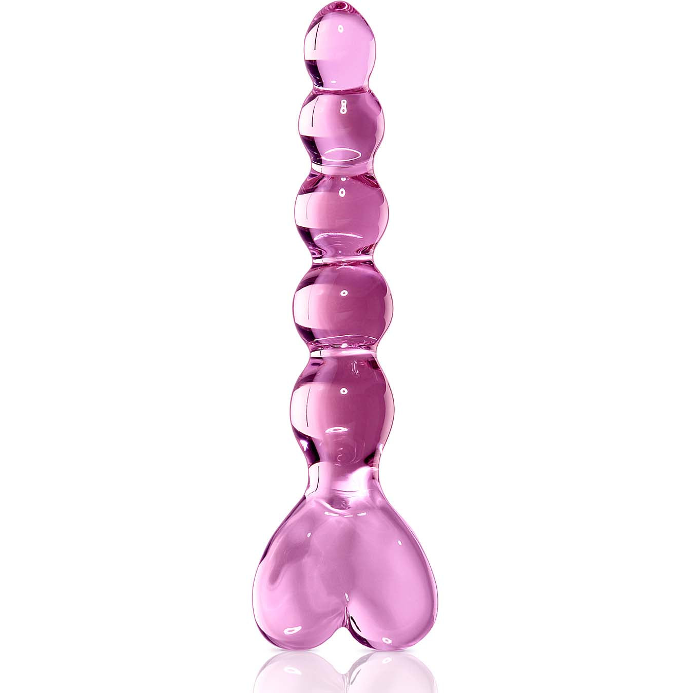 Icicles No.43 - Heart Shaped - Pink 8" - Godfather Adult Sex and Pleasure Toys