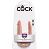 King Cock U-Shaped Small Double Trouble - Flesh - Godfather Adult Sex and Pleasure Toys