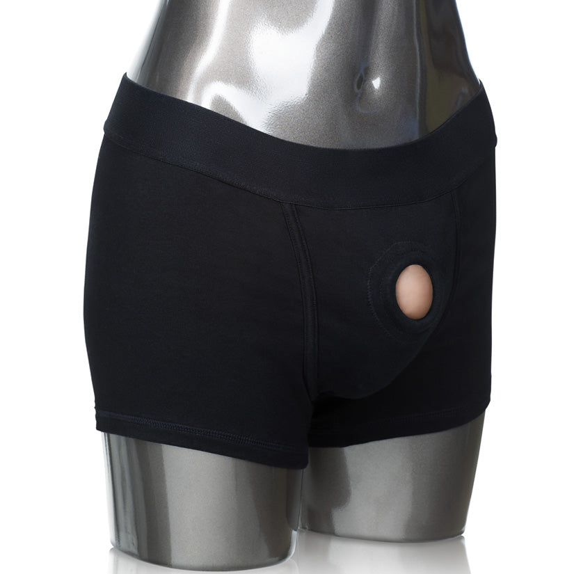 Packer Gear Boxer Brief Harness-Black XS/S - Godfather Adult Sex and Pleasure Toys