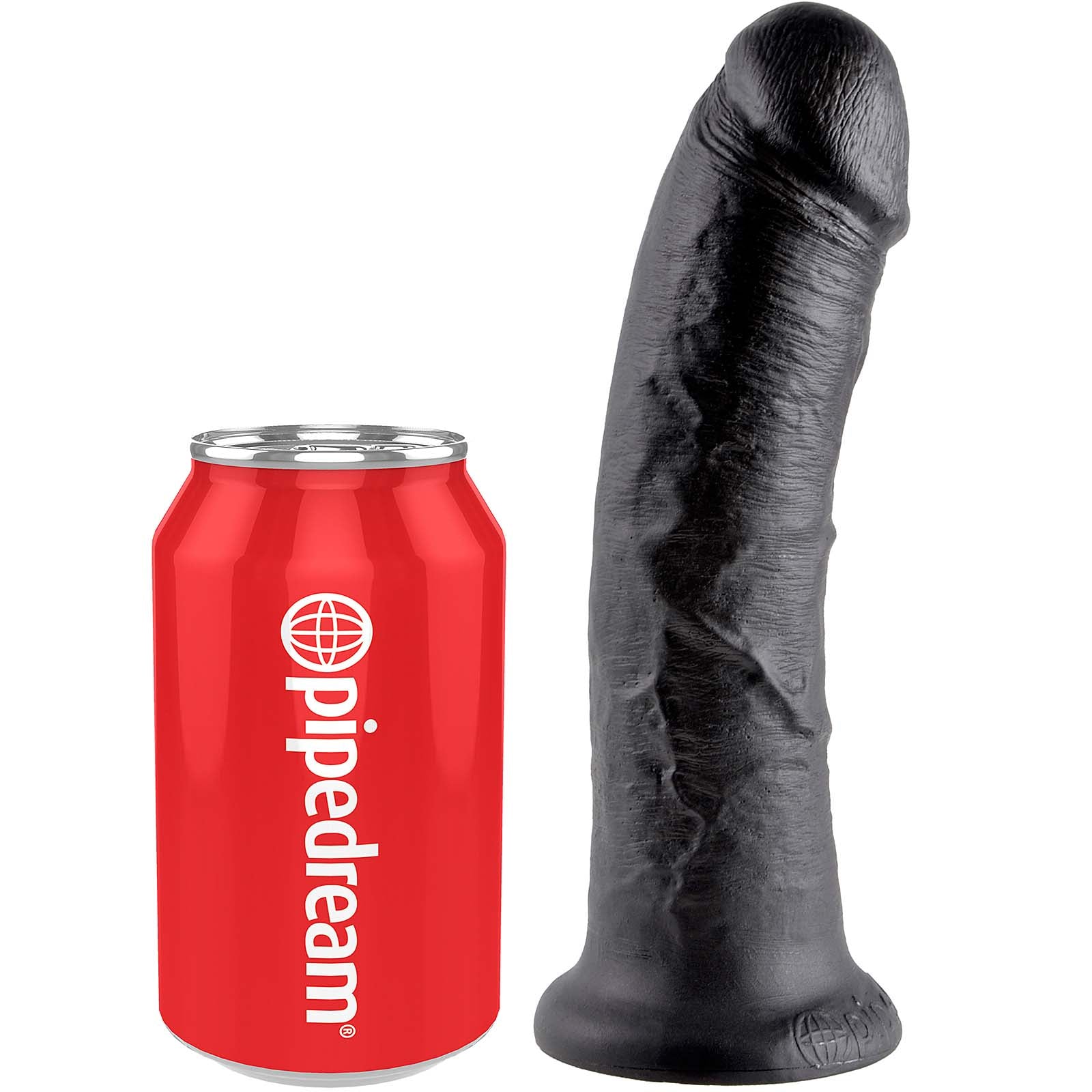 King Cock 8" Cock-Black - Godfather Adult Sex and Pleasure Toys