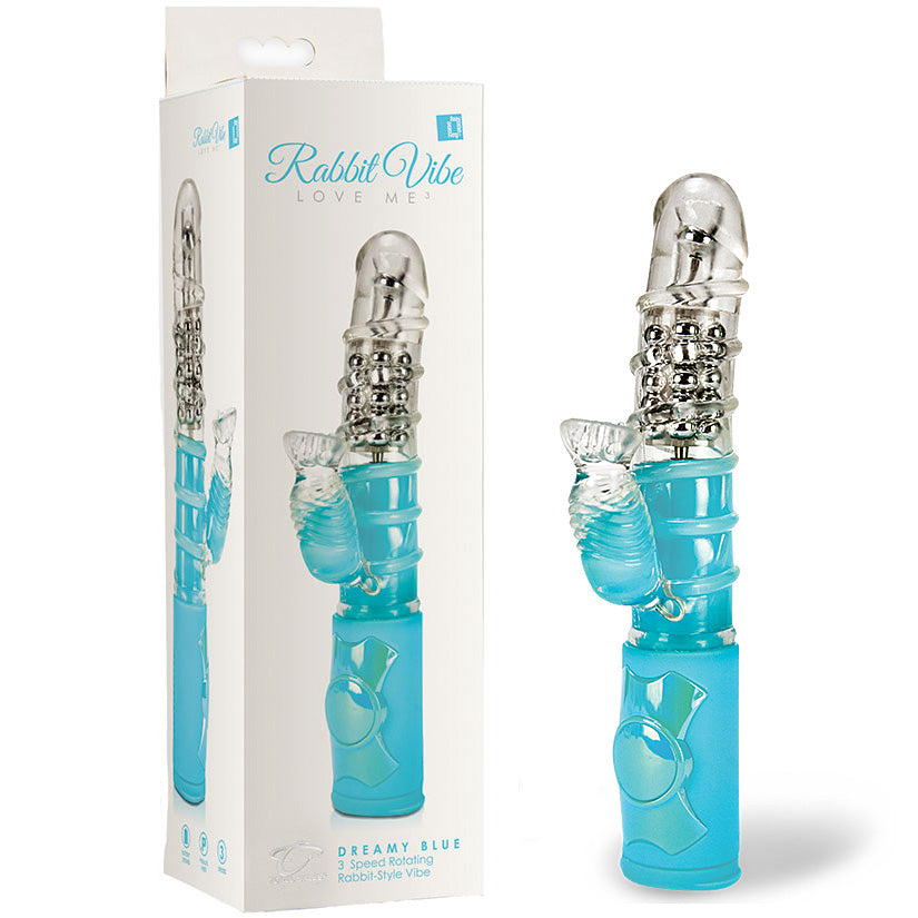 Rabbit Vibe Love Me-Dreamy Blue - Godfather Adult Sex and Pleasure Toys