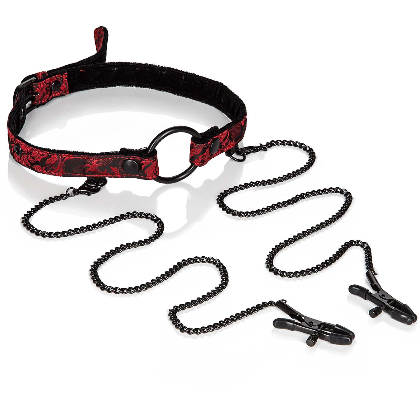 Scandal Open Mouth Gag with Clamps - Godfather Adult Sex and Pleasure Toys