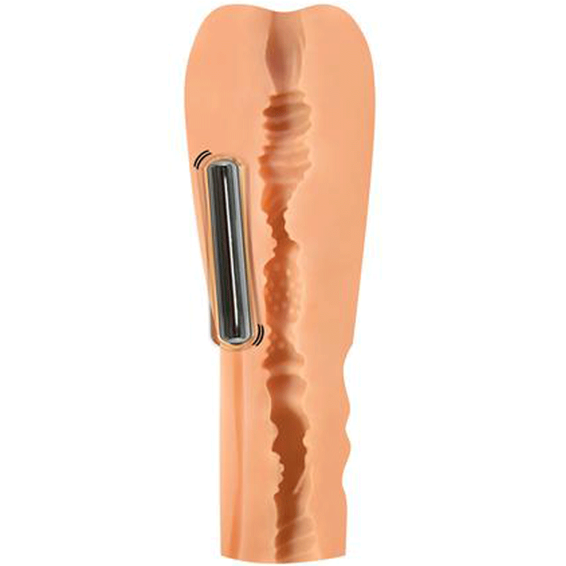 Penthouse Deluxe Vibrating CyberSkin Stroker - Laly - Godfather Adult Sex and Pleasure Toys