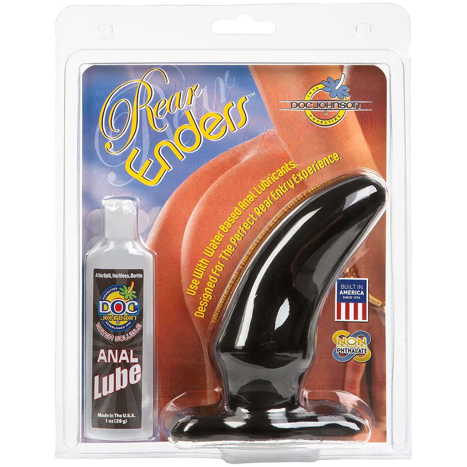 Rear Enders with Lube - Black - Godfather Adult Sex and Pleasure Toys