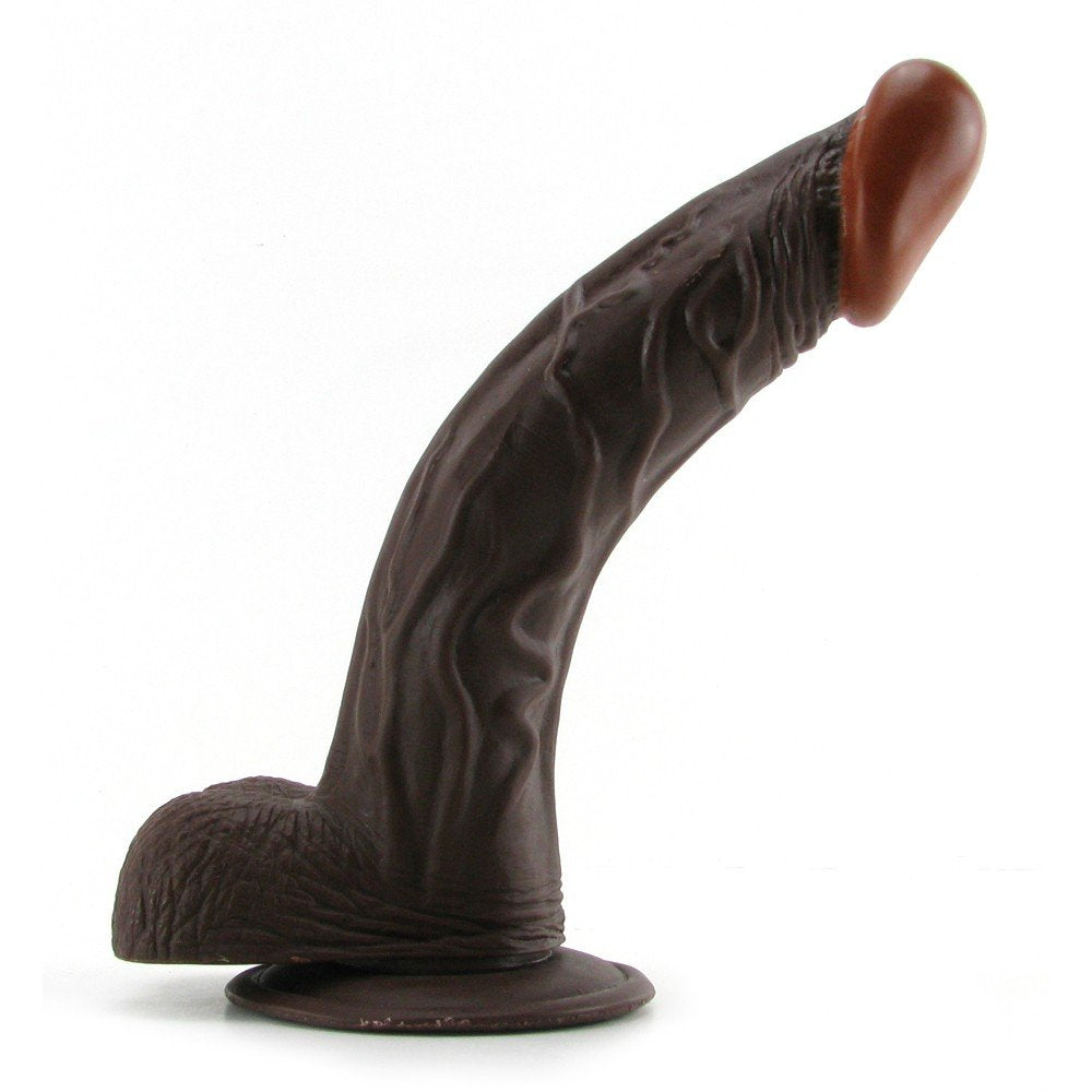 Afro American Whoppers Flexible Dong - 8" Brown