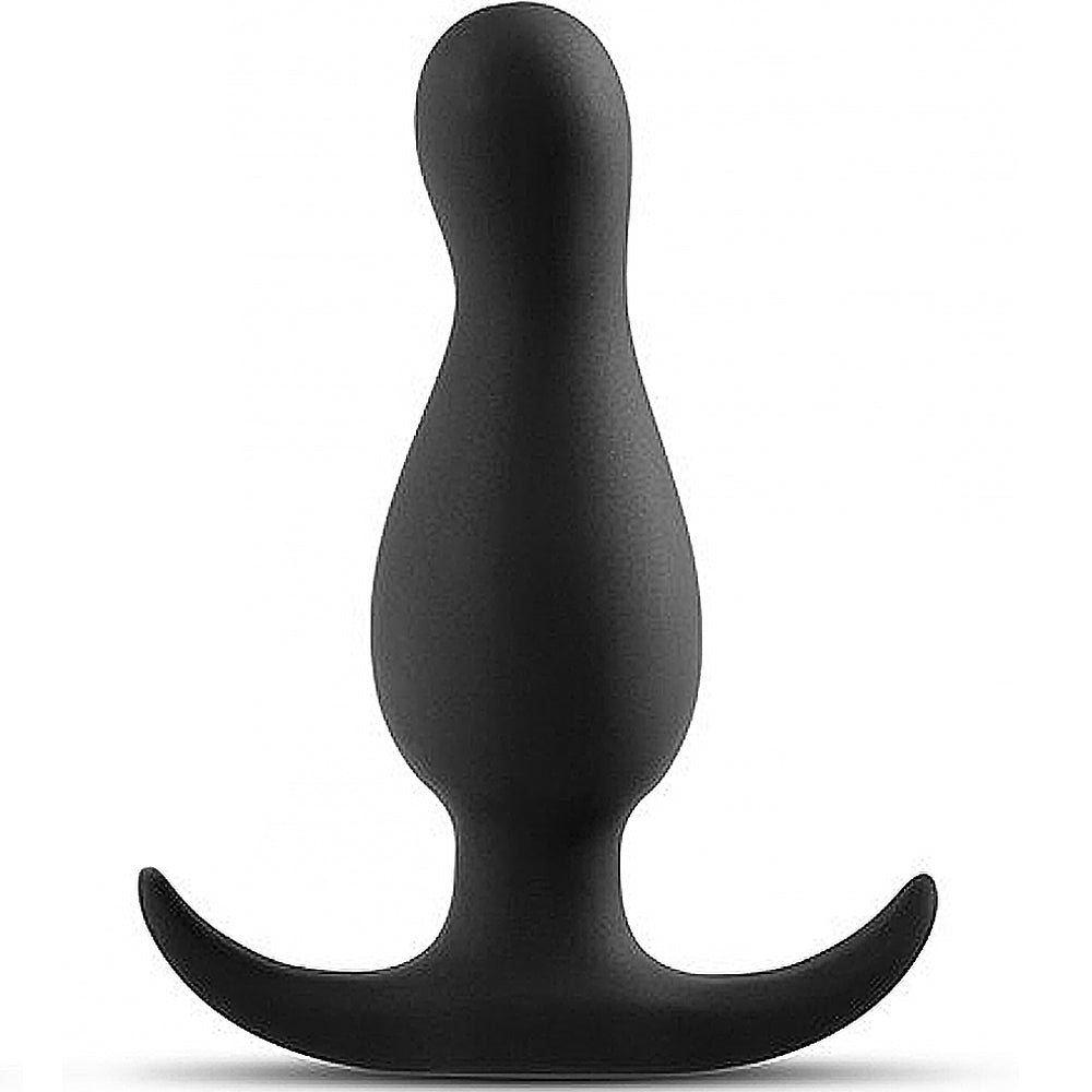 Anal Adventures Platinum Curve Plug - Black