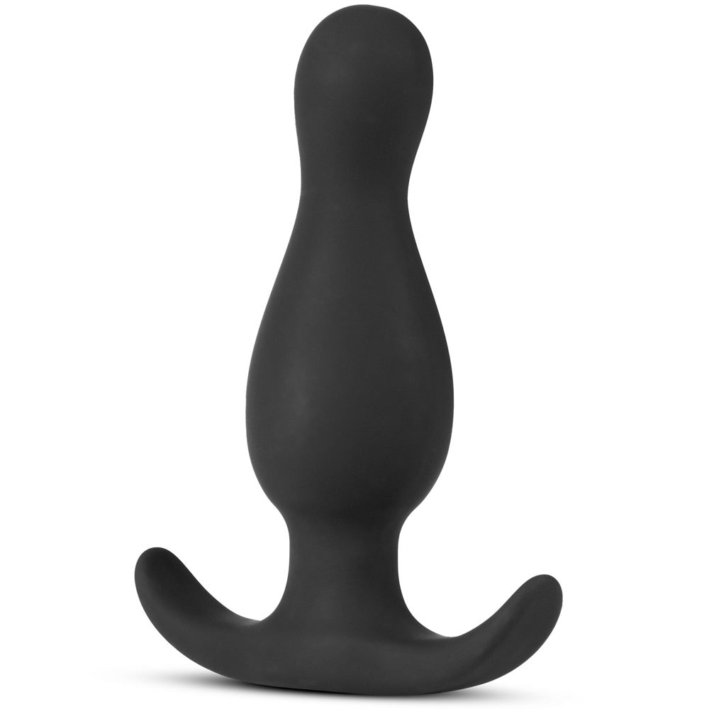 Anal Adventures Platinum Curve Plug - Black