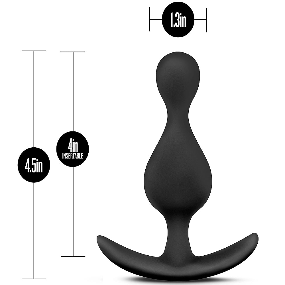 Anal Adventures Platinum Wave Plug - Black