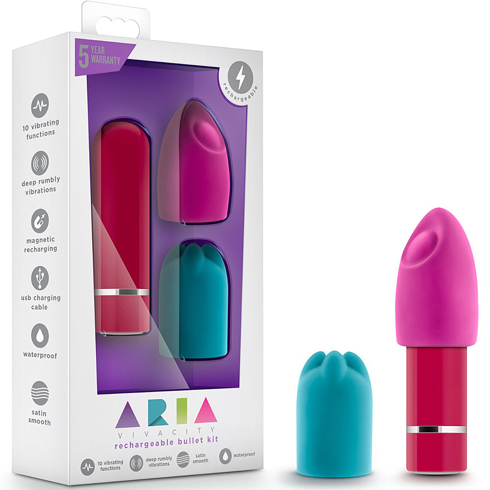 Aria Vivacity Rechargeable Bullet Kit - Cerise
