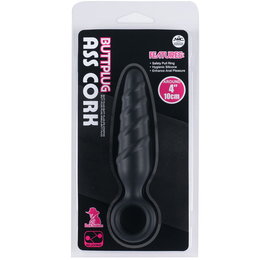 Ass Cork 4" Butt Plug - Black