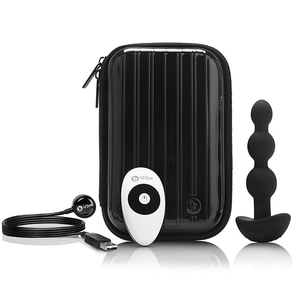 B-Vibe Triplet Anal Beads-Black