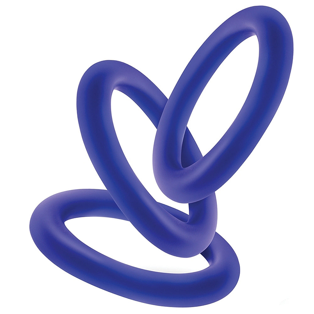 Performance VS2 Pure Premium Silicone Cock Rings - Small Indigo