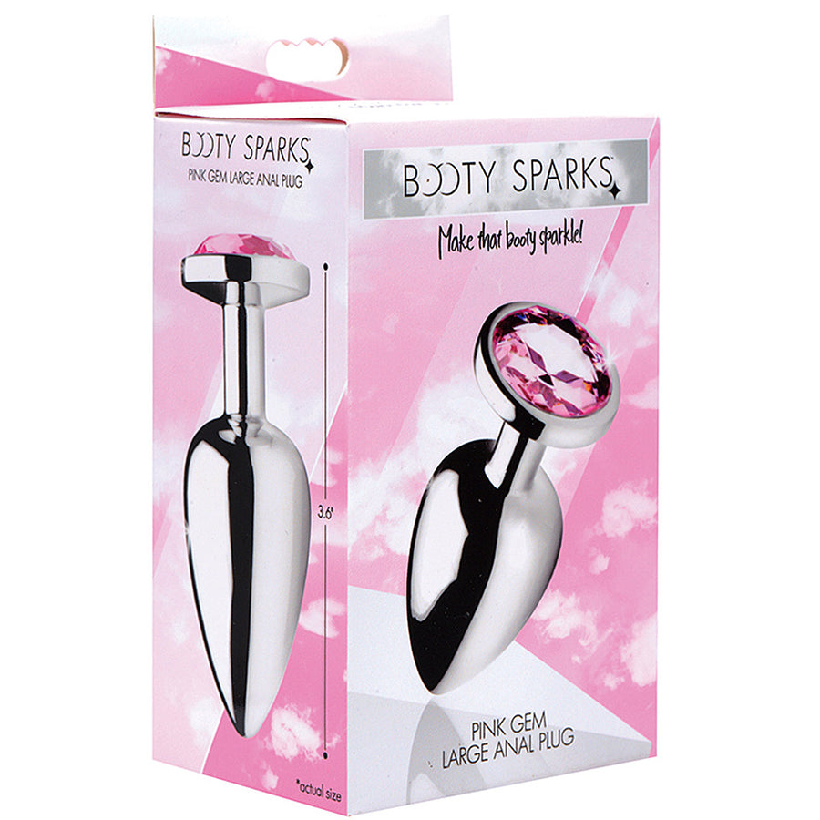 Booty Sparks Pink Gem Anal Plug-Large