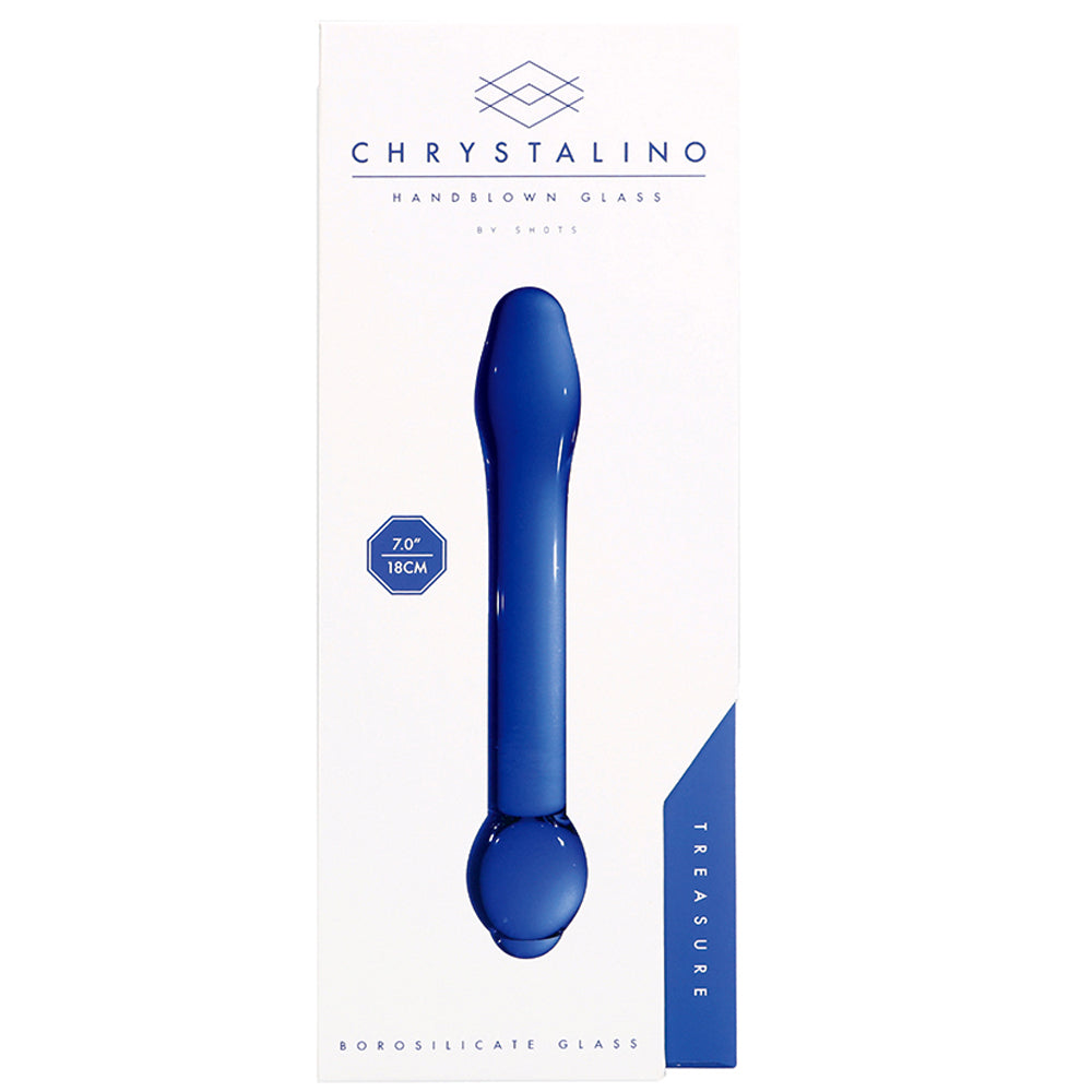 Chrystalino Treasure Blue 7" - Godfather Adult Sex and Pleasure Toys
