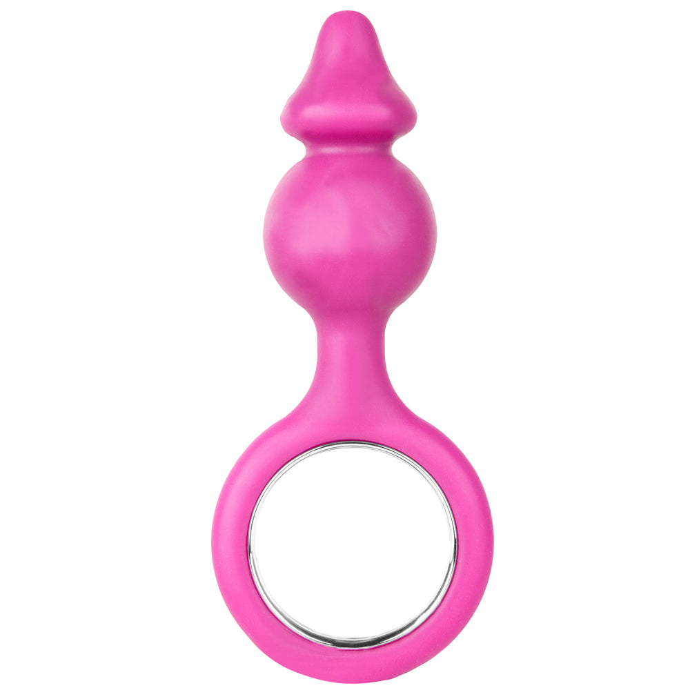 Choke 3.5" Silicone Butt Plug-Pink