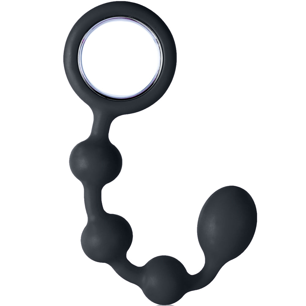Choke Silicone Butt Beads 7"-Black