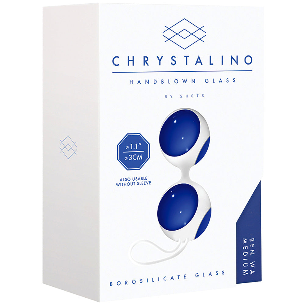Chrystalino Ben Wa - Blue Medium